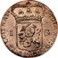 Netherlands Gulden Utrecht Province Coin 1793 KM# 102.3 1 G MO ARG ORD FOED BELG TRAI coin obverse