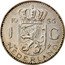 Netherlands Gulden Juliana 1966 KM# 184 19 64 1 G NEDERLAND coin reverse