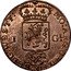 Netherlands 1 Gl VOC version 1786 KM# 139 MO ARG ORD FOE BELG WESTF 1 GL VOC coin obverse