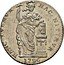 Netherlands Gulden Standing Figure Batavian Republic 1796 decorated altar, without garland KM# 2.5 HAC NITIMVR HANC TVEMVR 1796 coin reverse