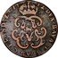 Netherlands Liard Maximilian Emanuel of Bavaria 1712 KM# 20 1712 DVX BAVARI BRABANT C FLAND Z coin reverse