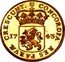 Netherlands Ducat Utrecht Province 1743 KM# 93a CONCORDIA RES PARVÆ CRESCUNT 17 43 coin reverse
