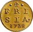 Netherlands Stuiver 1738 KM# 42a Friesland Province Standard Coinage FRI SIA 1738 coin reverse