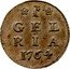 Netherlands Stuiver Bezemstuiver 1764 KM# 82 GEL RIA 1764 coin reverse