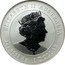Australia 1 Dollar (Elizabeth II -Year of the Tiger) ELIZABETH II AUSTRALIA 1 OZ 9999 AG 1 DOLLAR coin obverse