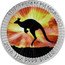 Australia 1 Dollar Kangaro at Sunset 2016 AUSTRALIAN KANGAROO 2016 1 OZ 9999 SILVER P coin reverse