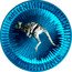 Australia 1 Dollar Space Blue Kangaroo 2019 AUSTRALIAN KANGAROO 2019 1 OZ 9999 SILVER coin reverse