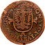Netherlands 1 Duit Daventria 1602  NON VIDI IVSTVM DEREL coin obverse