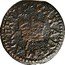 UK 1 Farthing Charles I Richmond type 2 (counterfeit) ND (1625-1631)  Contemporary counterfeit CARA. D G MAG: BRIT: coin obverse