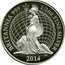UK 1 Pound (Elizabeth II - Britannia) BRITANNIA 999 1/2 OZ FINE SILVER J.C 2014 coin reverse