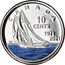 Canada 10 Cents 100th Anniversary of Bluenose - Colored 2021 CANADA 10 CENTS 1921 2021 YB coin reverse