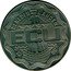 Netherlands 10 ecu Geert Groote 1990 M reeded edge X# 27.1 DE NEDER - LANDEN 10 ECU 19 90 coin obverse