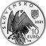 Slovakia 10 Euro 100th anniversary of the birth of Alexander Dubcek 2021 MK SLOVENSKO 2021 10 EURO N coin obverse