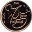 Netherlands 10 Euro Willem-Alexander 75 years of Freedom 2020  Proof 10 75 JAAR VRIJHEID 2020 coin reverse