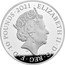 UK 10 Pounds (Elizabeth II James Bond - Piedfort) ELIZABETH II D G REG F D 10 POUNDS 2021 J.C coin obverse