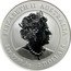 Australia 2 Dollars (Elizabeth II -Year of the Tiger) ELIZABETH II AUSTRALIA 2 OZ 9999 AG 2 DOLLARS coin obverse