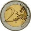 Netherlands 2 Euro (50th birthday of King Willem-Alexander. Red stars) 2 EURO LL coin reverse