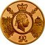 UK 200 Pounds Elizabeth II King George III 2020  Proof GR DME coin reverse