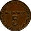 Netherlands 5 cents (S M N) N.V.STOOMV.MIJ."NEDERLAND" BOORDGELD 5 .AMSTERDAM. coin obverse
