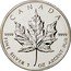 Canada 5 Dollars Elizabeth II. Maple Leaf 2004 KM# 522 CANADA 9999 9999 FINE SILVER 1 OZ ARGENT PUR coin reverse