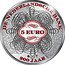 Netherlands 5 Euro (Willem-Alexander 200th anniversary of The Dutch Bank - red) DE NEDERLANDSCHE BANK 5 EURO MJG 200 JAAR coin reverse