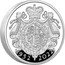 UK 5 Pounds Elizabeth II - Piedfort 2022 Proof HONI SOIT QUI MAL Y PENSE JB 1952 2022 coin reverse