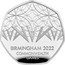 UK 50 Pence Birmingham Commonwealth Games 2022 N P BIRMINGHAM 2022 COMMONWEALTH GAMES coin reverse