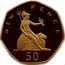 UK 50 Pence Britannia 2009  Proof NEW PENCE 50 coin reverse