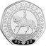 UK 50 Pence (Elizabeth II Platinum Jubilee) HONI SOIT QUI MAL Y PENSE JB 20 22 ELIZABETH II D G REG F D 50 PENCE coin obverse