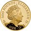 UK 500 Pounds (White Greyhound of Richmond) ELIZABETH II D G REG F D 500 POUNDS J.C coin obverse