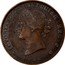 Canada Half Penny Token (Victoria) VICTORIA D G BRITANNIAR REG F D 1856 coin obverse