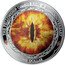 New Zealand One Dollar 20th Anniv Lord of The Rings - A Shadow in the East - Eye of Sauron 2021 THE FELLOWSHIP OF THE RING 20TH ANNIVERSARY ONE DOLLAR coin reverse