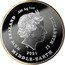 New Zealand One Dollar 20th Anniv Lord of The Rings The Fellowship 3/3 2021 IRB 2021 ELIZABETH II NEW ZEALAND .999 AG 1 OZ coin obverse