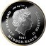 New Zealand One Dollar 20th Anniv Lord of The Rings - The Quest of the Ring 3/3 2021 IRB 2021 ELIZABETH II NEW ZEALAND .999 AG 1 OZ MIDDLE - EARTH coin obverse