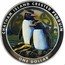 New Zealand One Dollar (Chatham Island Crested Penguin - Coloured) CHATHAM ISLAND CRESTED PENGUIN ONE DOLLAR coin reverse