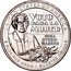 USA Quarter Dollar Nina Otero-Warren 2022 UNITED STATES OF AMERICA VOTO PARA LA MUJER NINA OTERO- WARREN CAC CTC E PLURIBUS UNUM • QUARTER DOLLAR coin reverse