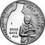 USA 1/2 Dollar (National Purple Heart Hall of Honor) E PLURIBUS UNUM UNITED STATES OF AMERICA HALF DOLLAR SOME GAVE ALL coin reverse