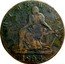 Ireland Half Penny Dublin 1804  HIBERNIA coin obverse