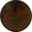 Australia 1/2 Penny (Metcalfe & Lloyd) SHIPPING AND FAMILY GROCERS METCALFE & LLOYD 478 GEORGE ST SYDNEY coin obverse