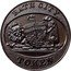 UK 1/2 Penny Somerset Bath ND (1787-1797)  BATH CITY TOKEN coin reverse