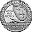 USA 1/4 Dollar ''Washington Quarter'' Anna May Wong 2022 S Proof UNITED STATES OF AMERICA E PLURIBUS UNUM QUARTER DOLLAR ANNA MAY WONG coin reverse
