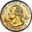 USA 1/4 Dollar Washington Quarter Delaware Pattern 1999 P UNITED STATES OF AMERICA IN GOD WE TRUST LIBERTY P JF WC QUARTER DOLLAR coin obverse