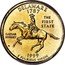 USA 1/4 Dollar Washington Quarter Delaware Pattern 1999 P DELAWARE 1787 THE FIRST STATE CAESAR RODNEY WC 1999 E PLURIBUS UNUM coin reverse