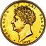 UK 1 Crown (George IV - Pattern) GEORGIUS IV DEI GRATIA 1825 coin obverse