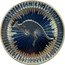 Australia 1 Dollar (Australia Kangaroo Golden Ring limited edition 105 of 500 Commemorative) AUSTRALIAN KANGAROO 2019 1 OZ 9999 SILVER P coin reverse