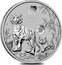 Australia 1 Dollar (Lunar Tiger Dragon Privy) TIGER 2022 P coin reverse