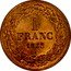 Belgium 1 Franc Leopold I Pattern 1833  1 FRANC 1835 coin reverse