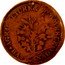 Canada 1 Sou (Belleville 18 cherry leaves 2 shamrocks) AGRICULTURE & COMMERCE BAS CANADA coin obverse