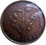 Canada 1 Sou (Belleville 18 cherry leaves 5 shamrocks) KM# Tn5 AGRICULTURE & COMMERCE BAS-CANADA coin obverse