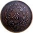 Canada 1 Sou (Belleville 18 cherry leaves 5 shamrocks) KM# Tn5 TOKEN UN SOU MONTREAL coin reverse